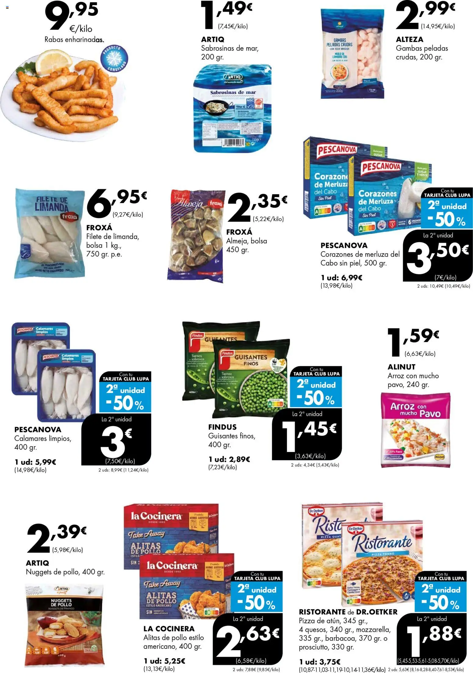 Lupa Supermercados folleto │ válido desde el 22.01.2026 | Página: 7 | Productos: Pizza, Bolsa, Filete, Nuggets