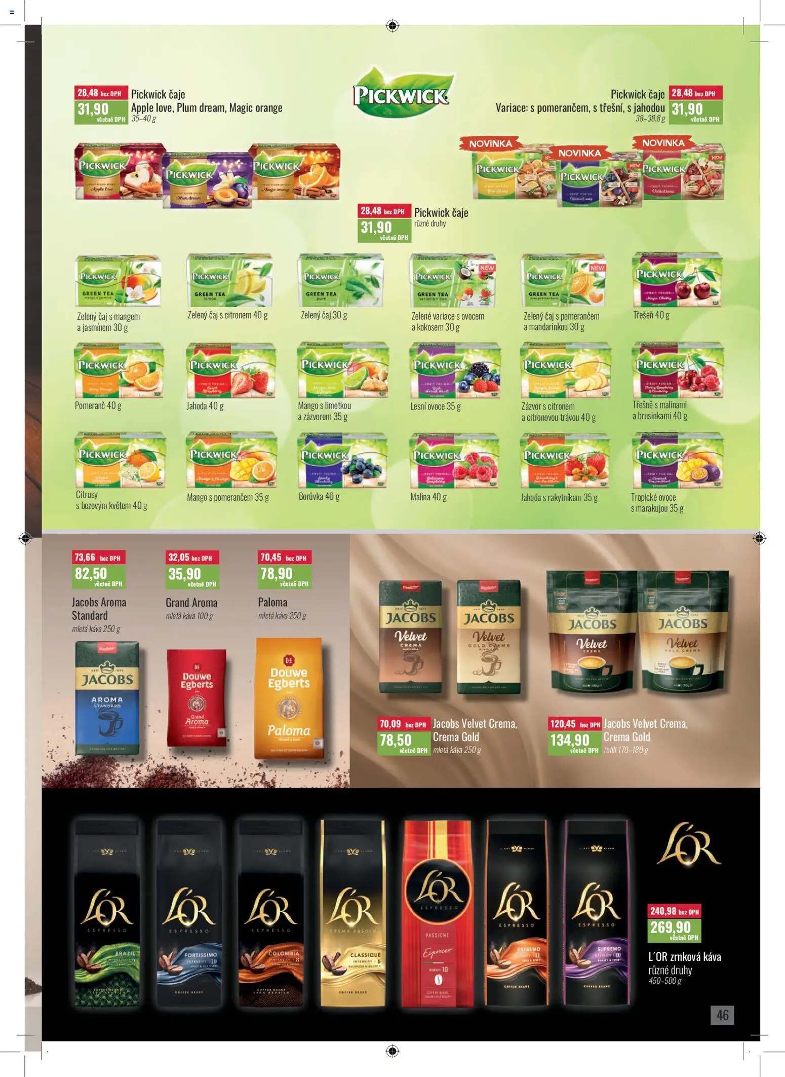 Ratio leták od 01.01.2026 | Strana: 47 | Produkty: Káva, Čaj, Douwe Egberts, Crema