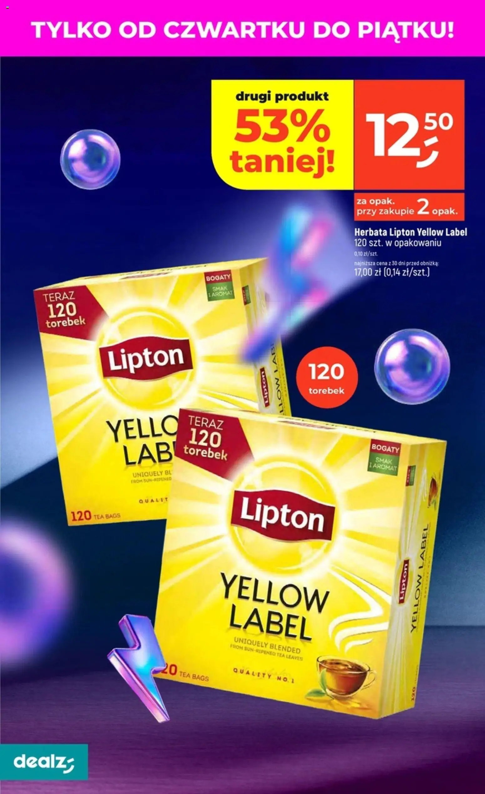 Dealz Gazetka od 30.10.2025 | Strona: 4 | Produkty: Herbata lipton, Herbata
