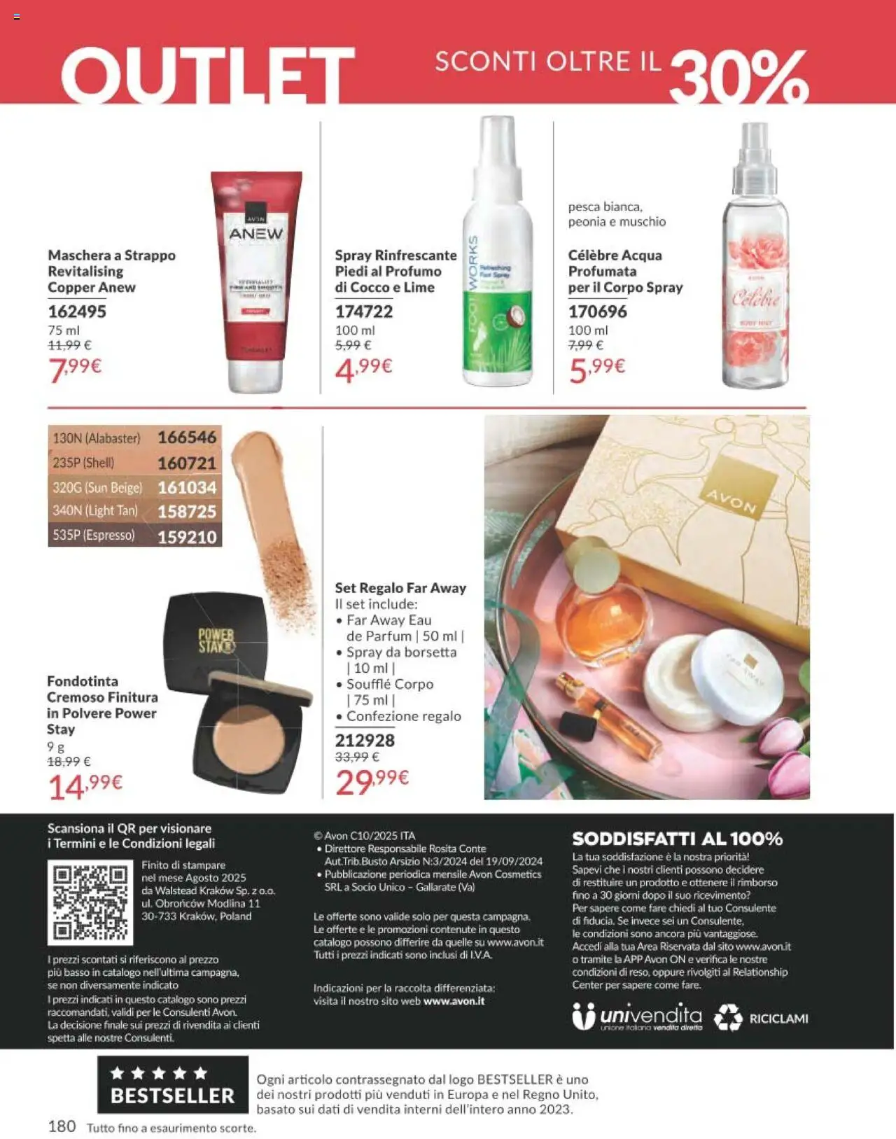 Volantino Avon del 01.10.2025 | Pagina: 180 | Prodotti: Fondotinta, Acqua, Lime, Profumo