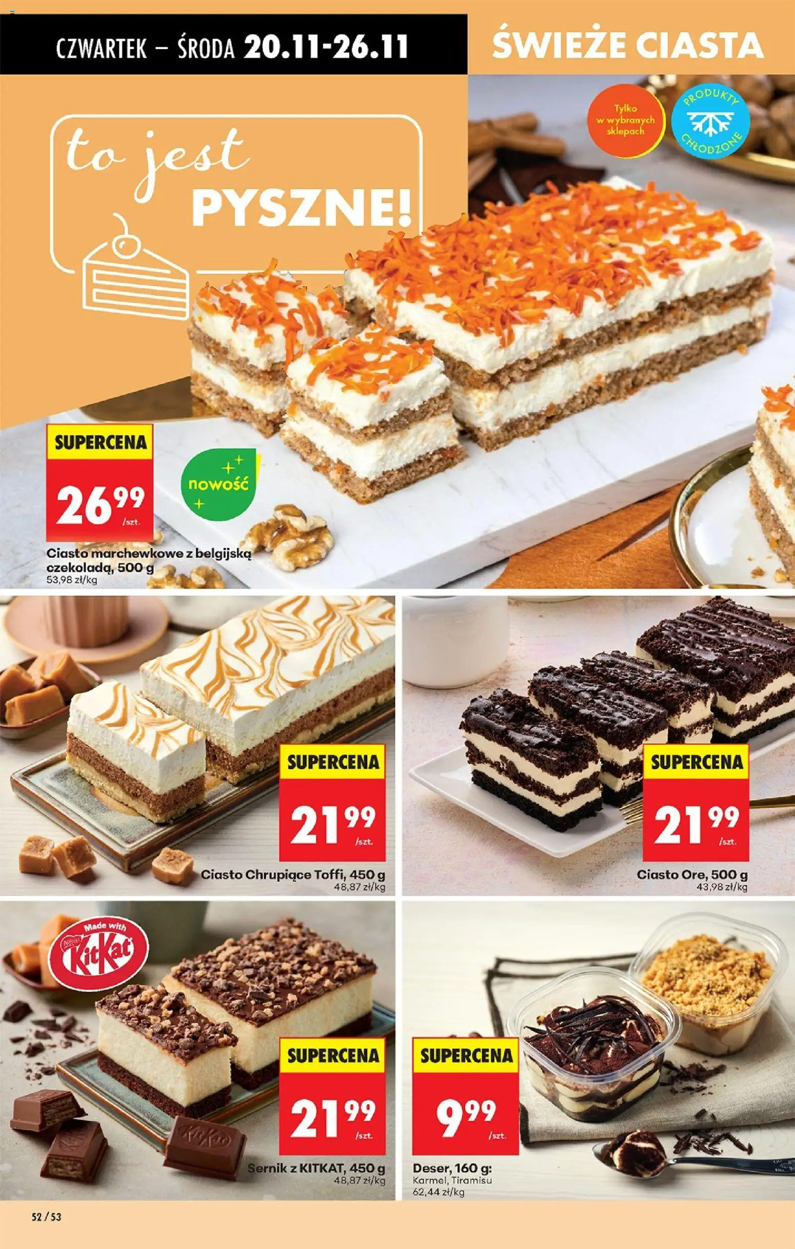 Biedronka gazetka - Oferta w tym tygodniu od 20.11.2025 | Strona: 60 | Produkty: Ciasto, Tiramisu