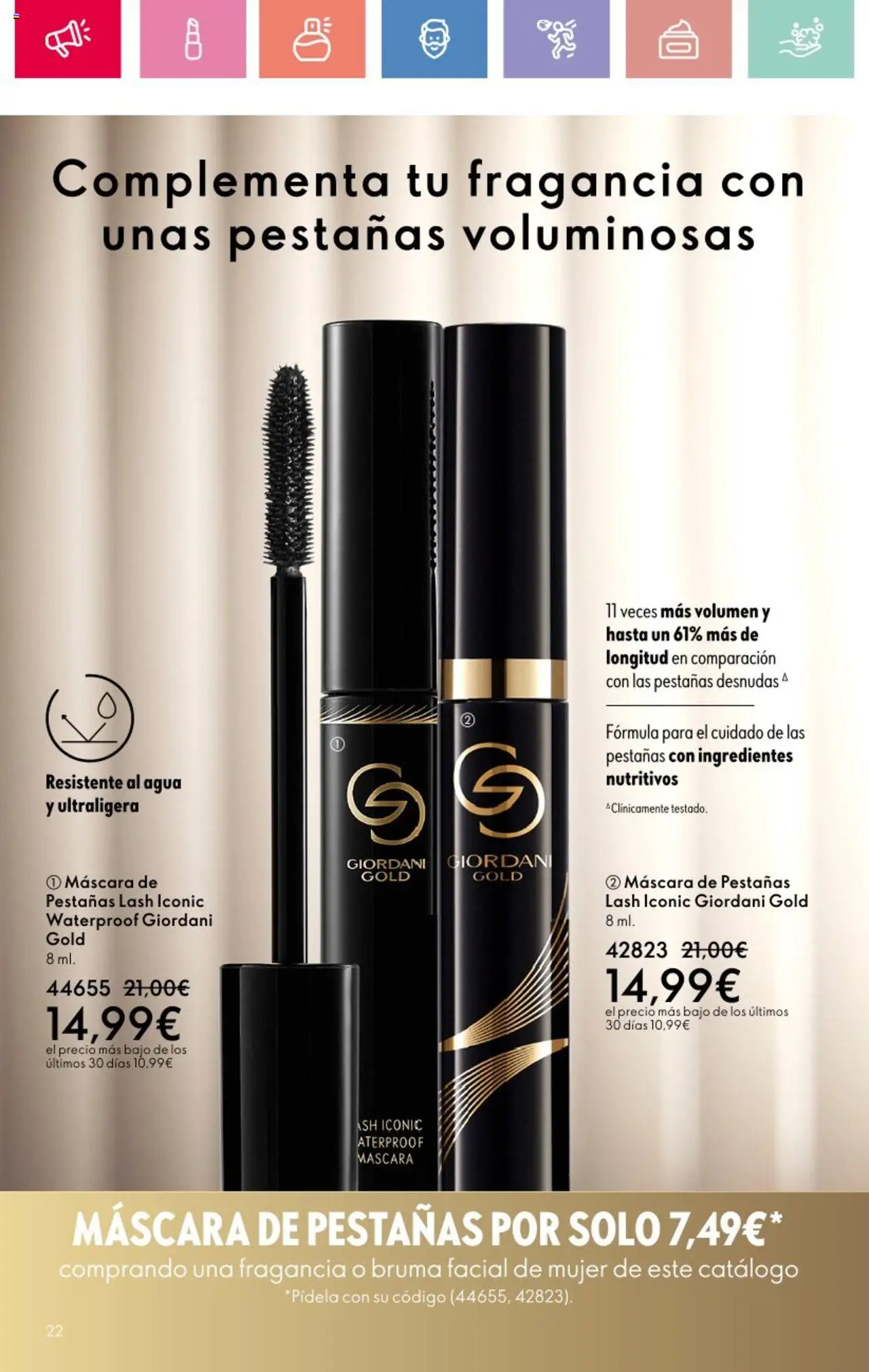 Oriflame - Catálogo Campaña 12 │ válido desde el 24.08.2025 | Página: 22 | Productos: Fragancia, Máscara, Κρεμάστρα, Máscara de pestañas