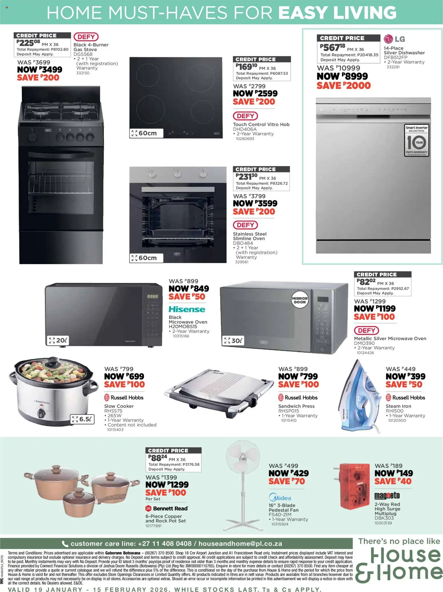 New House and Home catalogue – valid from 19.01.2026 | Page: 8 | Products: Oven, Hob, Microwave oven, Mirror