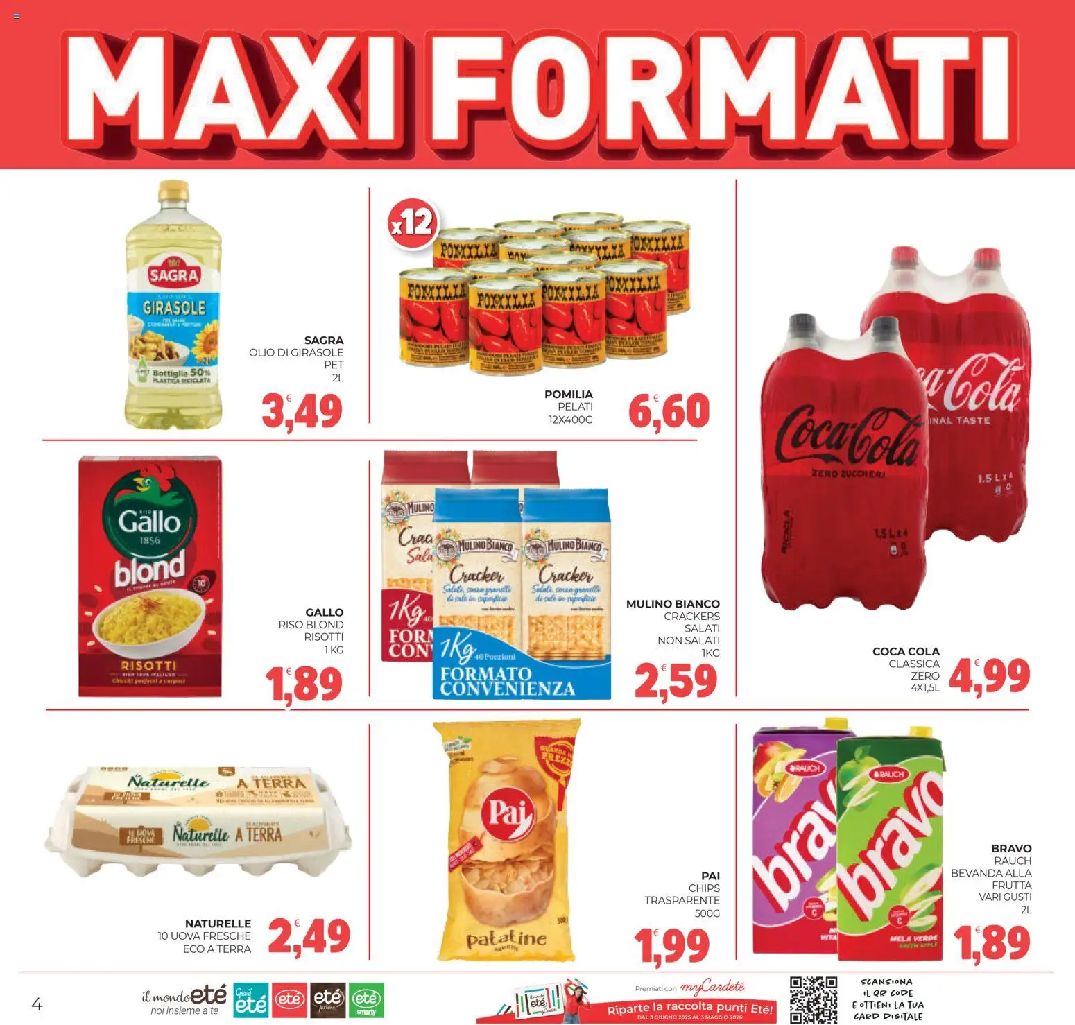 Volantino Eté del 27.02.2026 | Pagina: 4 | Prodotti: Riso, Frutta, Olio, Coca Cola