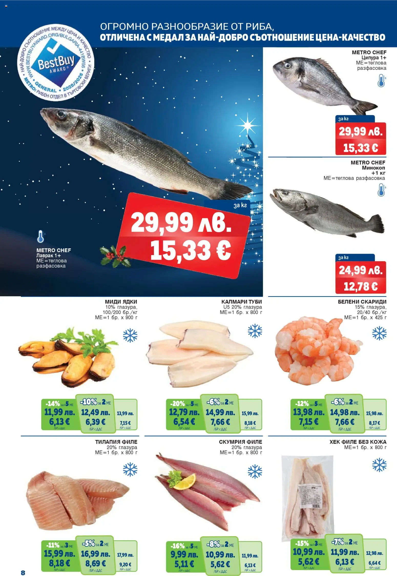 {H1} | Страница: 6 | Продукти: Ядки, Ципура, Скумрия, Миди