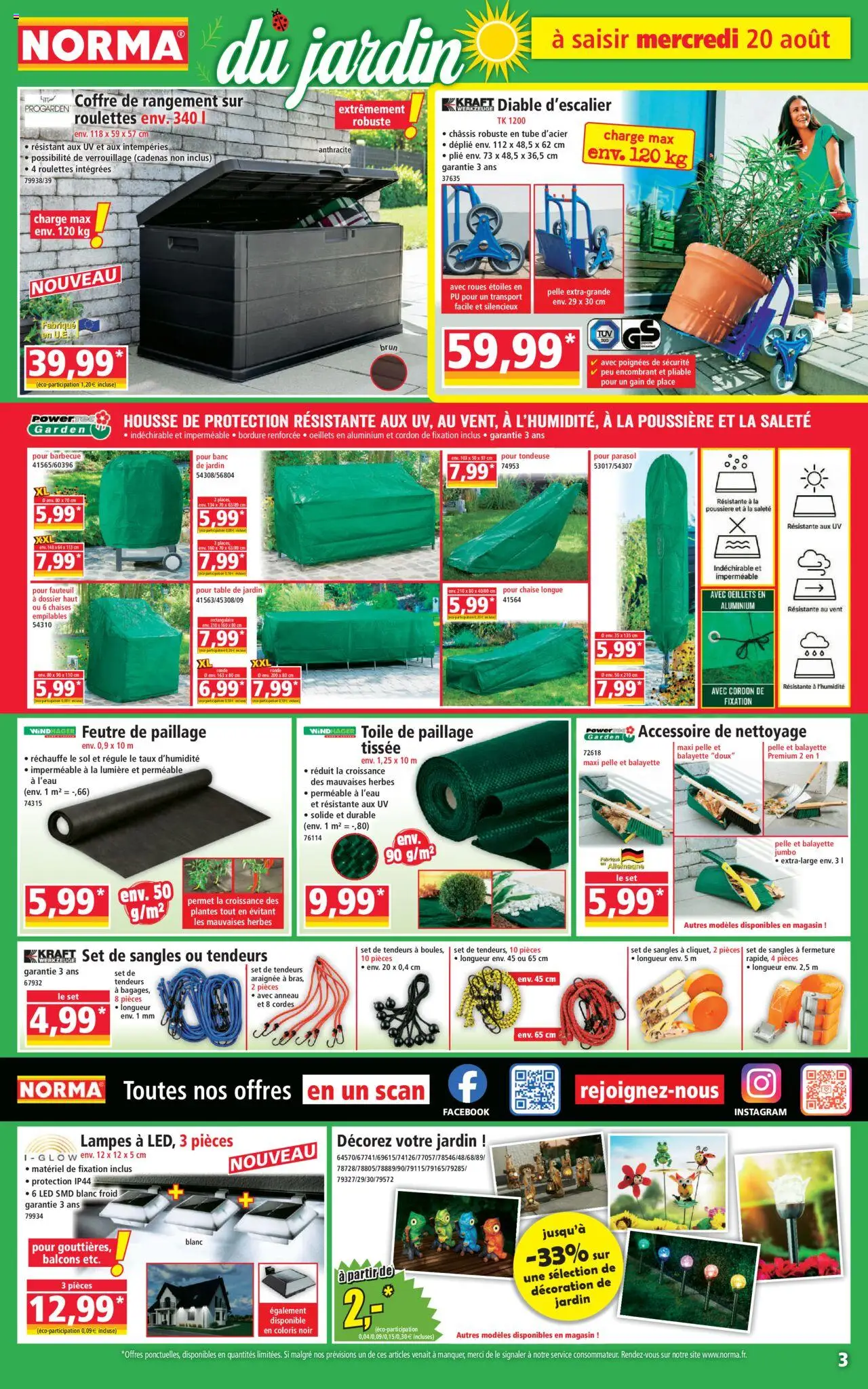  | Page: 3 | Produits: Toile de paillage, Plantes, Poignées, Parasol