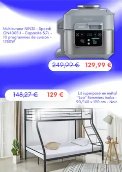 Cdiscount - Prévisualisation de Cdiscount catalogue valide à partir de 04.02.2026 | Page: 5 | Produits: Multicuiseur, Lit