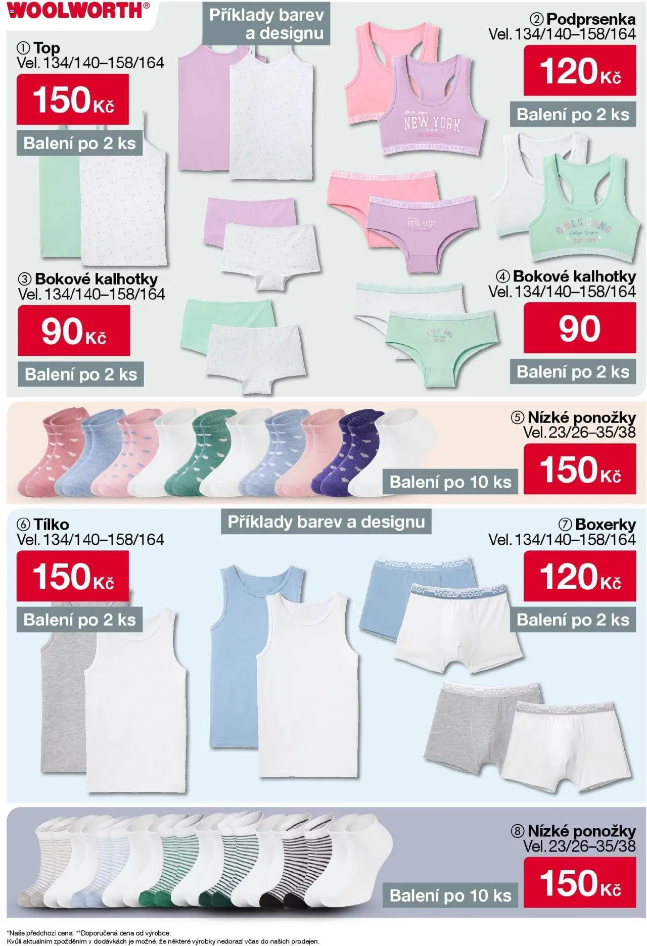 Woolworth leták od 22.08.2025 - akční nabídka | Strana: 13 | Produkty: Tílko, Kalhotky, Ponožky, Boxerky