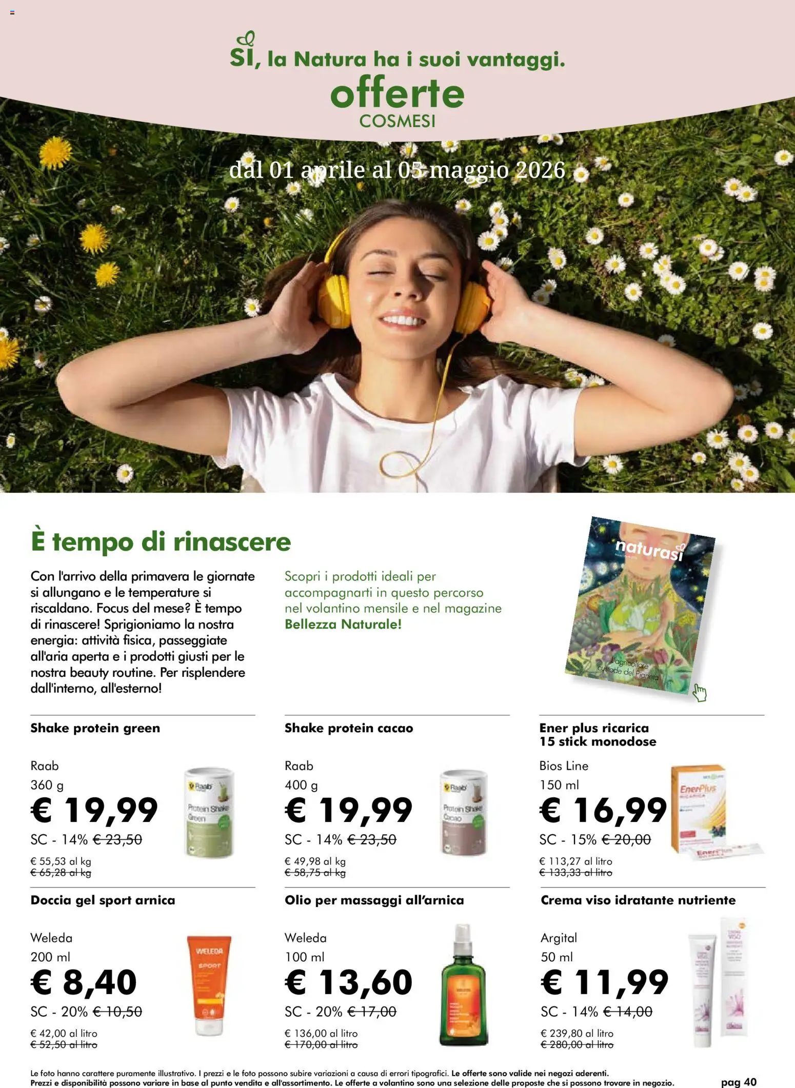 Volantino Natura Sì del 01.04.2026 | Pagina: 40