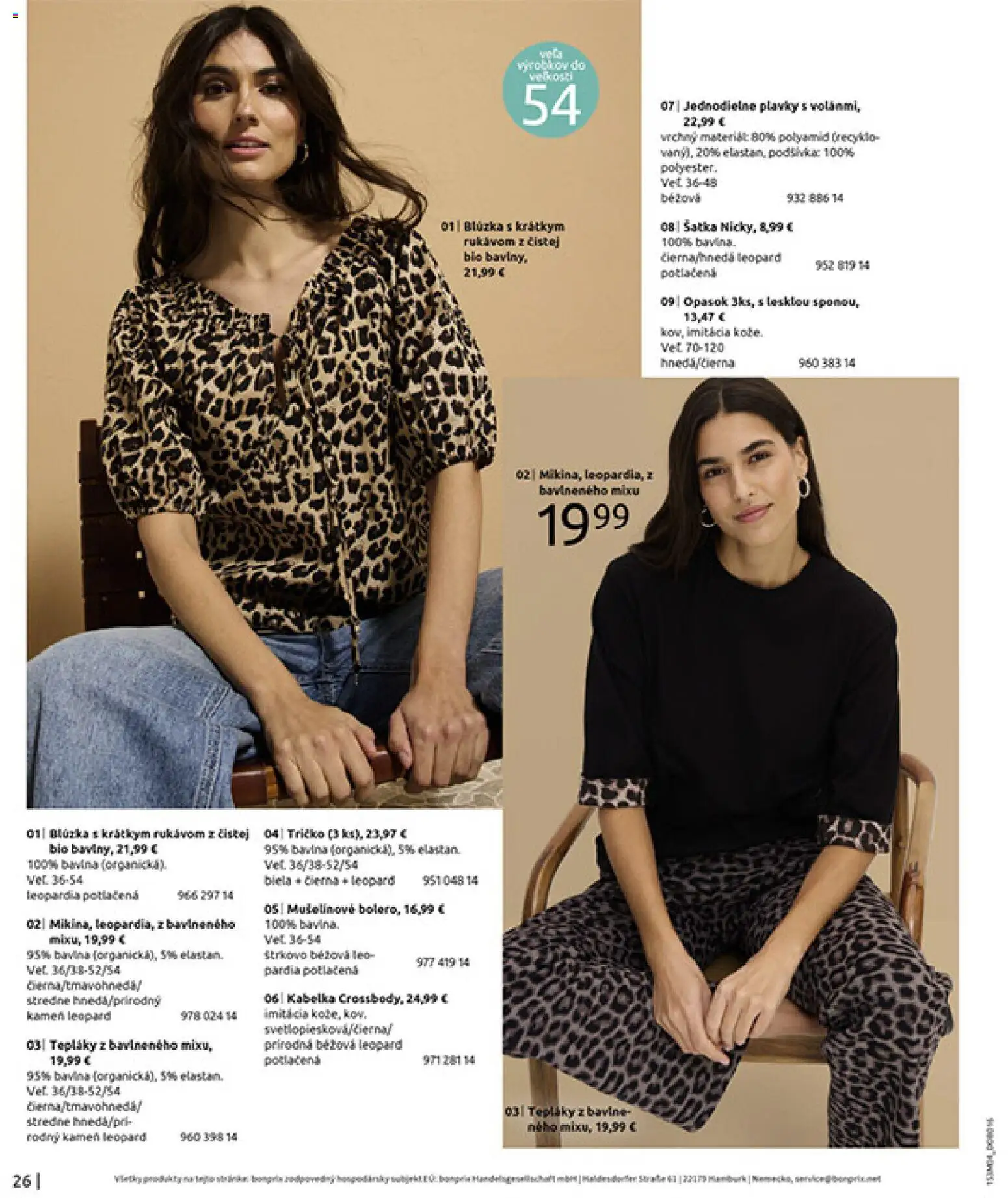 Nové Bonprix akcie – leták je platný od 31.03.2026 | Strana: 28 | Produkty: Tričko, Plavky, Kabelka, Šatka
