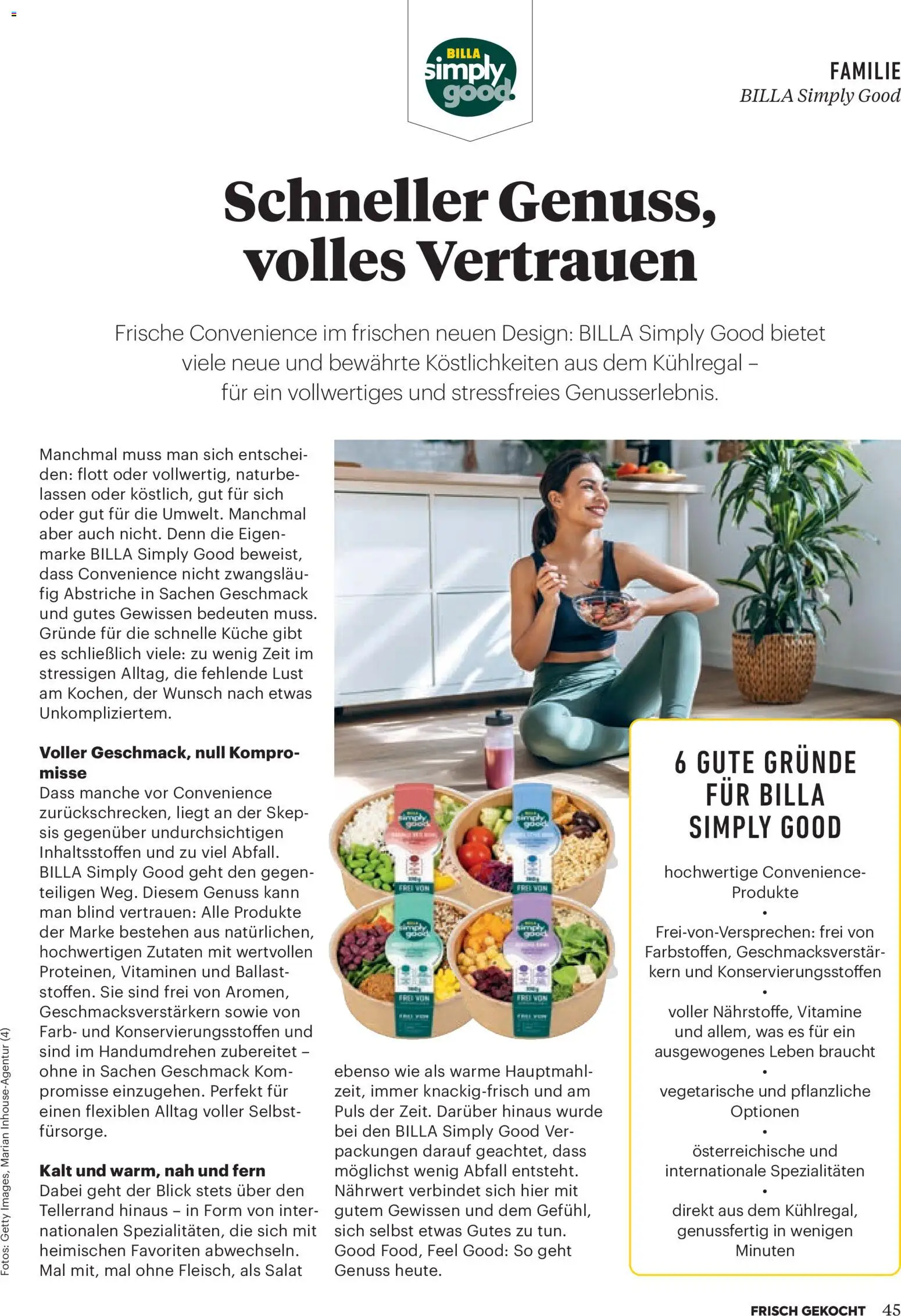 Billa  Frisch Gekocht gültig ab 01.03.2026 | Seite: 43 | Produkte: Salat