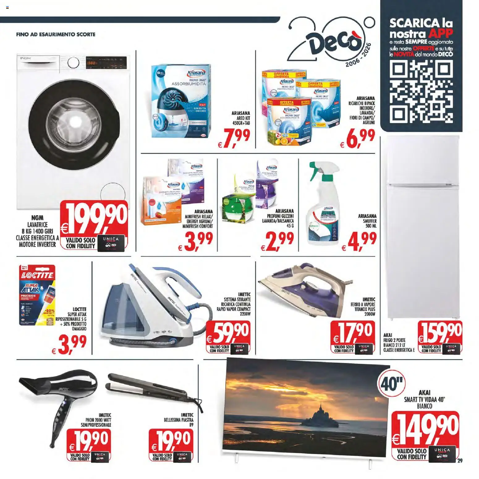 Volantino Decò del 07.04.2026 | Pagina: 35 | Prodotti: smart TV, Agrumi, Lavatrice, TV
