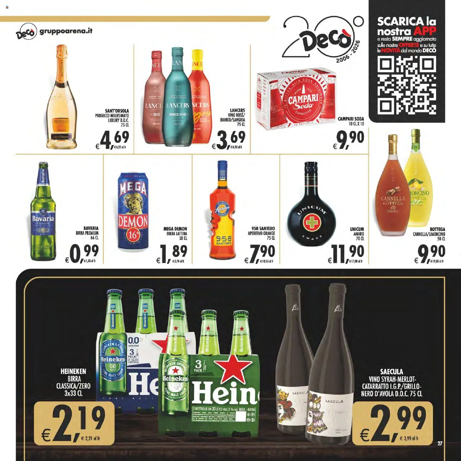 Volantino Decò del 17.03.2026 | Pagina: 27 | Prodotti: Tè, Vino, Heineken, Amaro
