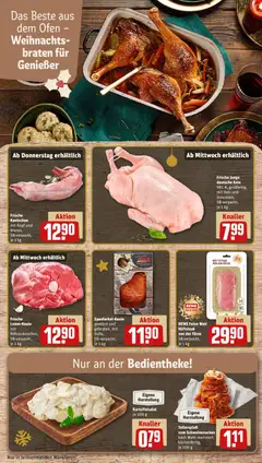 Frische junge deutsche Ente, HKL A, grillfertig, mit Hals und Innereien, SB verpackt, je 1 kg ab 15.12.2025 gültig | Seite: 12 | Produkte: Lammkeule, Schweinenacken, Steak, Ente