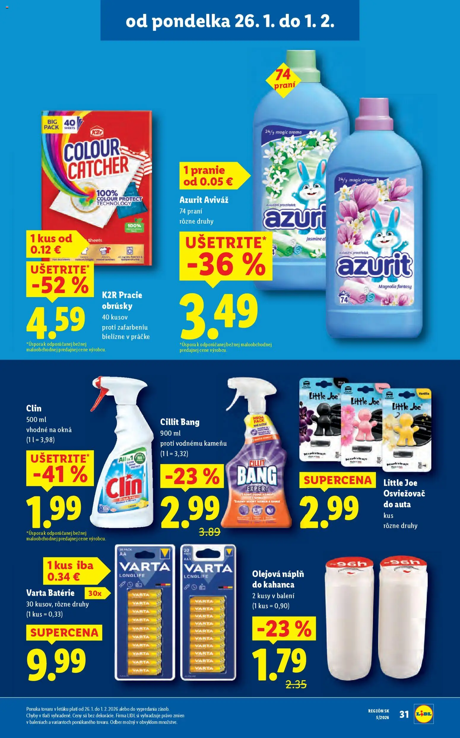 Nové Lidl akcie – leták je platný od 26.01.2026 | Strana: 37 | Produkty: Aviváž