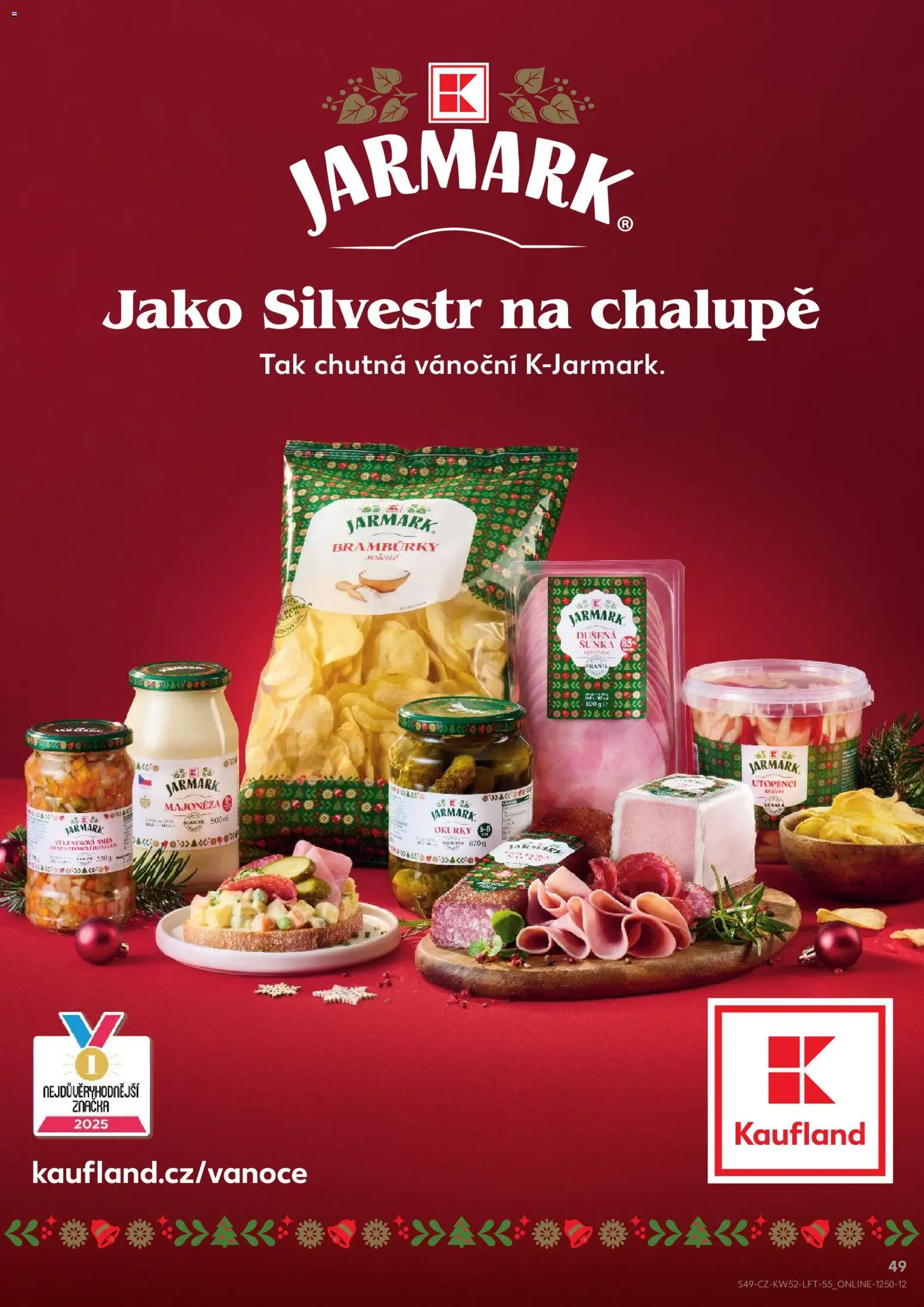 Kaufland leták - Brno od 27.12.2025 | Strana: 49 | Produkty: Bramburky, Špekáčky, Okurky, Utopenci