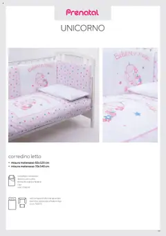 Anteprima del volantino Catalogo Camarette e Lettini Prenatal	 valido a partire dal 01.01.2025 | Pagina: 68 | Prodotti: Letto, Materasso, Federa