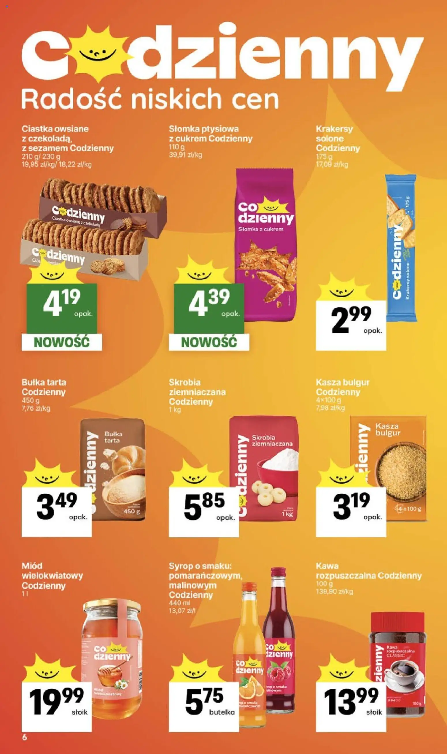 Delikatesy Centrum gazetka od 16.04.2026 | Strona: 6 | Produkty: Kasza, Bulgur, Ciastka owsiane, Kasza bulgur