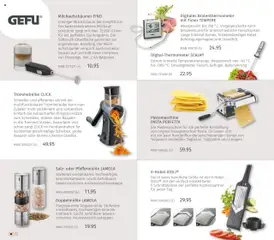 Digital-Thermometer SCALA®, Extrem schnelle Temperaturanzeige. Messbereich von -45 °C bis +200 °C. Einsatzgebiete: Fleisch, Geflügel, Babynahrung ... ab 03.10.2025 gültig | Seite: 72 | Produkte: Thermometer, Babynahrung, Salz, Pasta