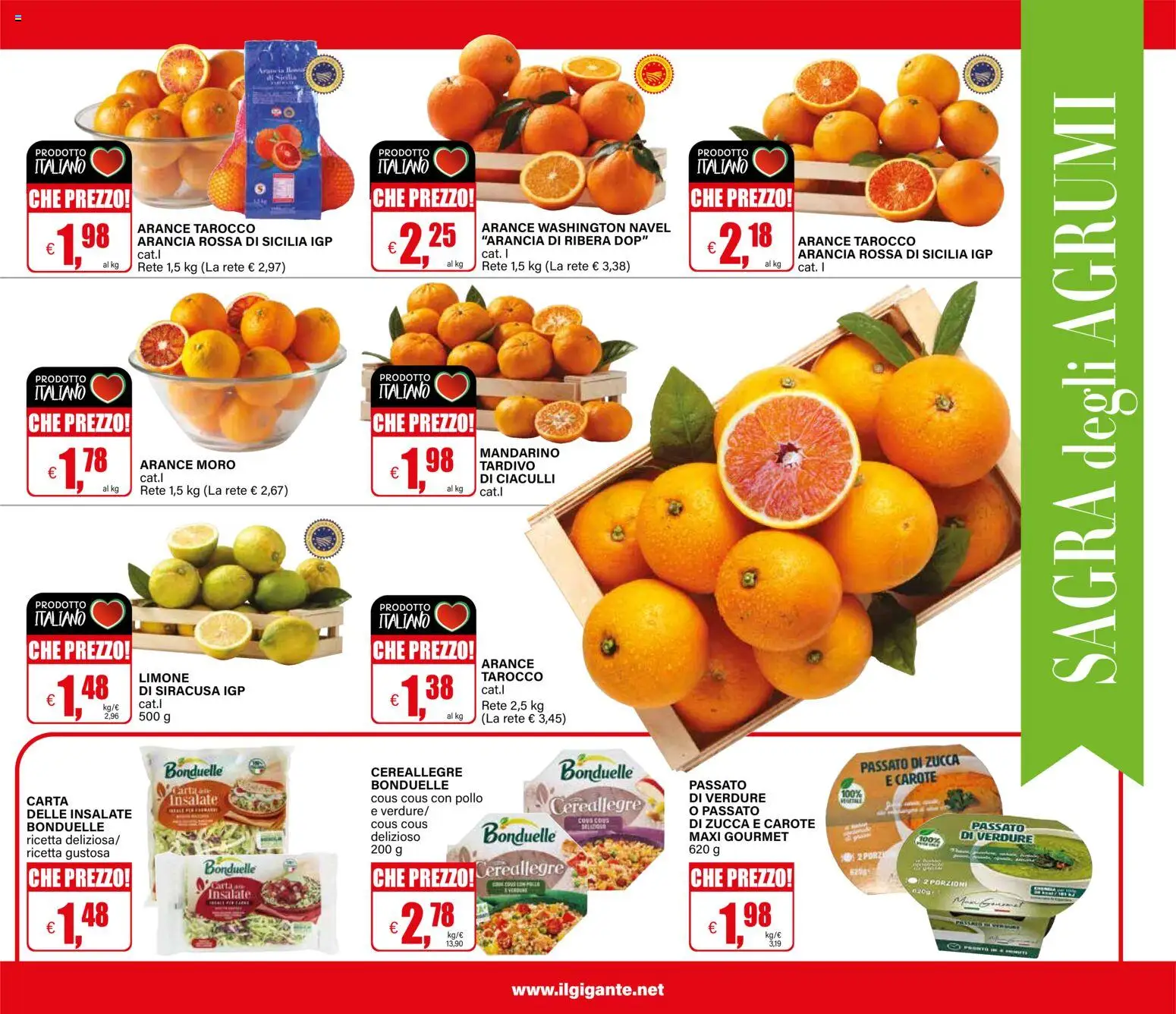 Volantino Il Gigante del 15.01.2026 | Pagina: 11 | Prodotti: Pollo, Carote, Agrumi, Cous cous