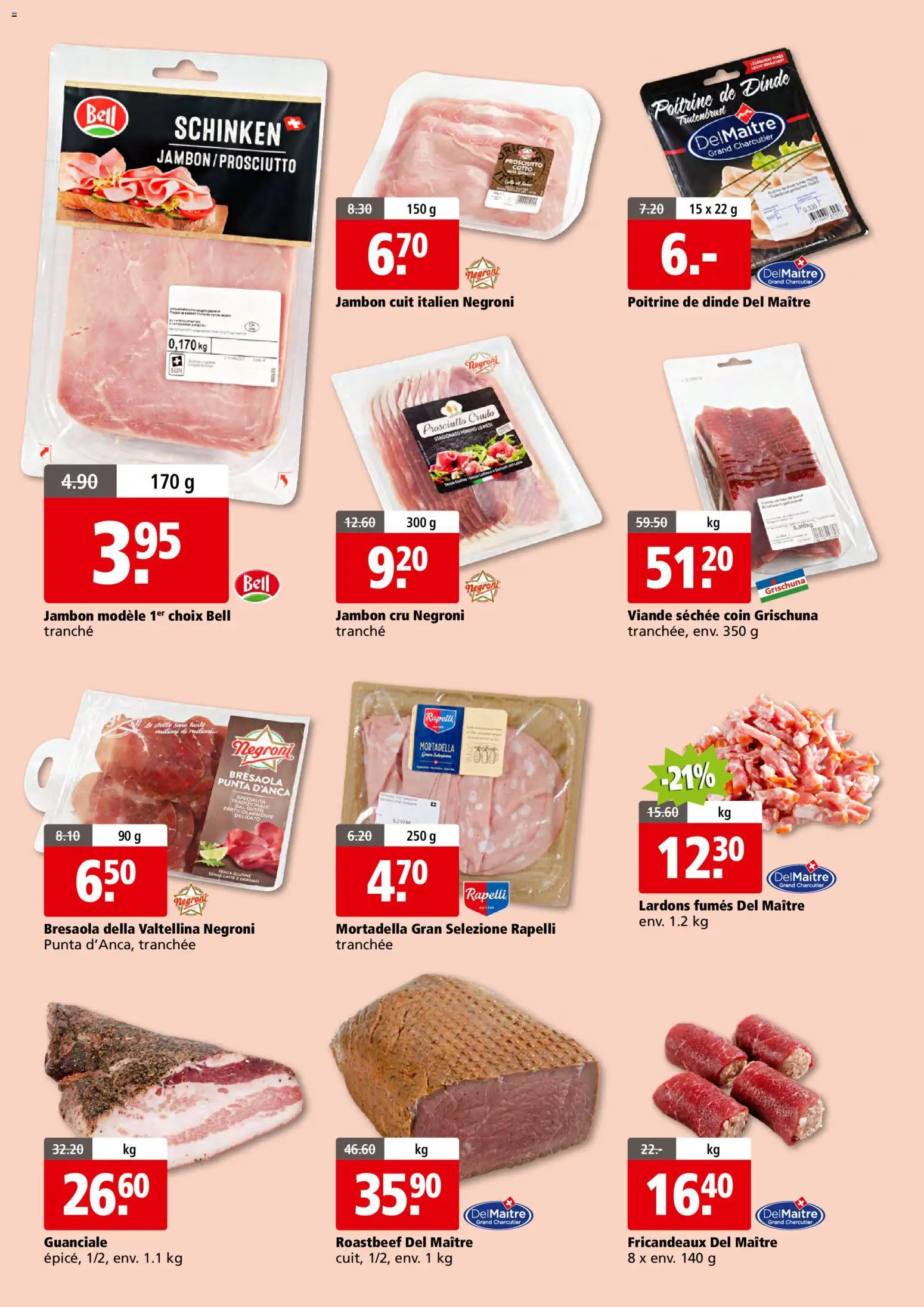 Aligro Aktionen Foire à la Viande Chavannes, Matran, Genève, Sion – gültig ab 23.08.2026 | Seite: 6 | Produkte: Schinken, Tabasco Sauce