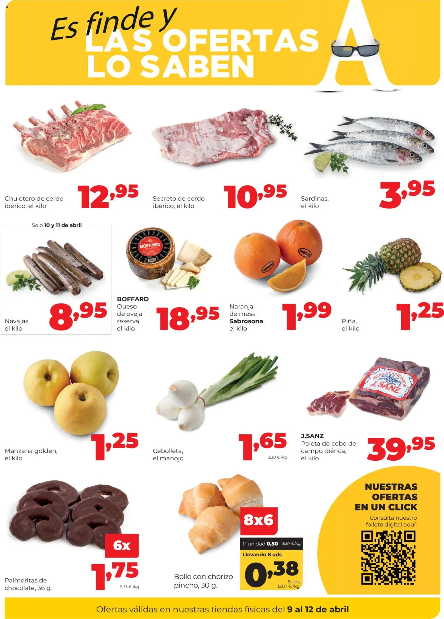 Alimerka Fin de semana  │ válido desde el 09.04.2026 | Página: 2 | Productos: Queso, Cerdo, Manzana, Mesa