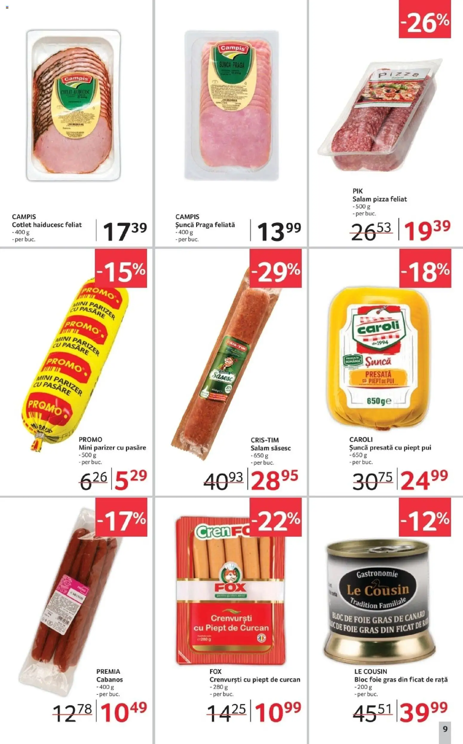 Noul catalog Selgros – valabil de la 31.10.2025 | Pagină: 9 | Produse: Lait de coco, Rață, Crenvurști, Parizer