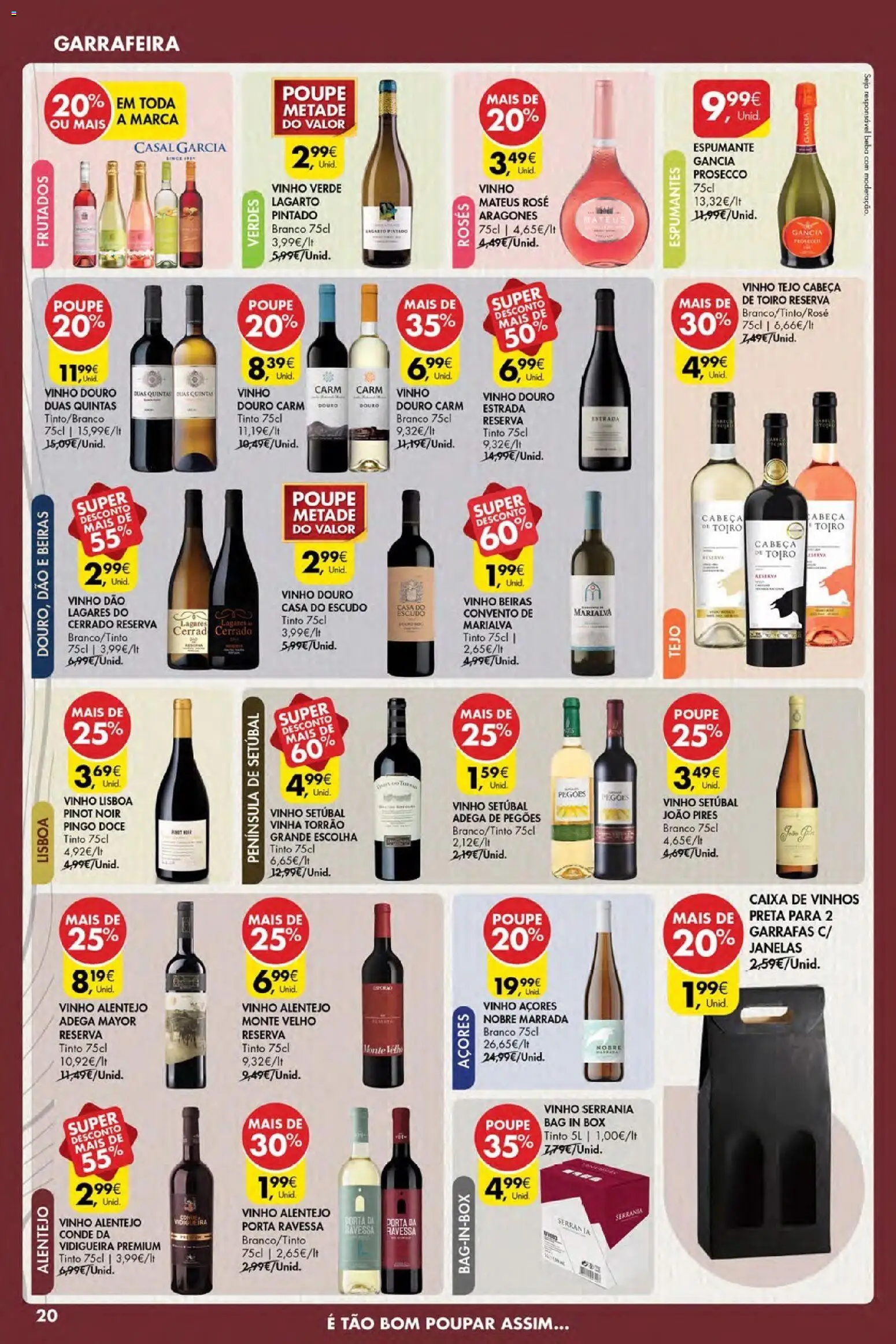 Pingo Doce Black Friday │ válido de 27.11.2025 | Página: 20 | Produtos: Porta, Espumante, Caixa, Vinho