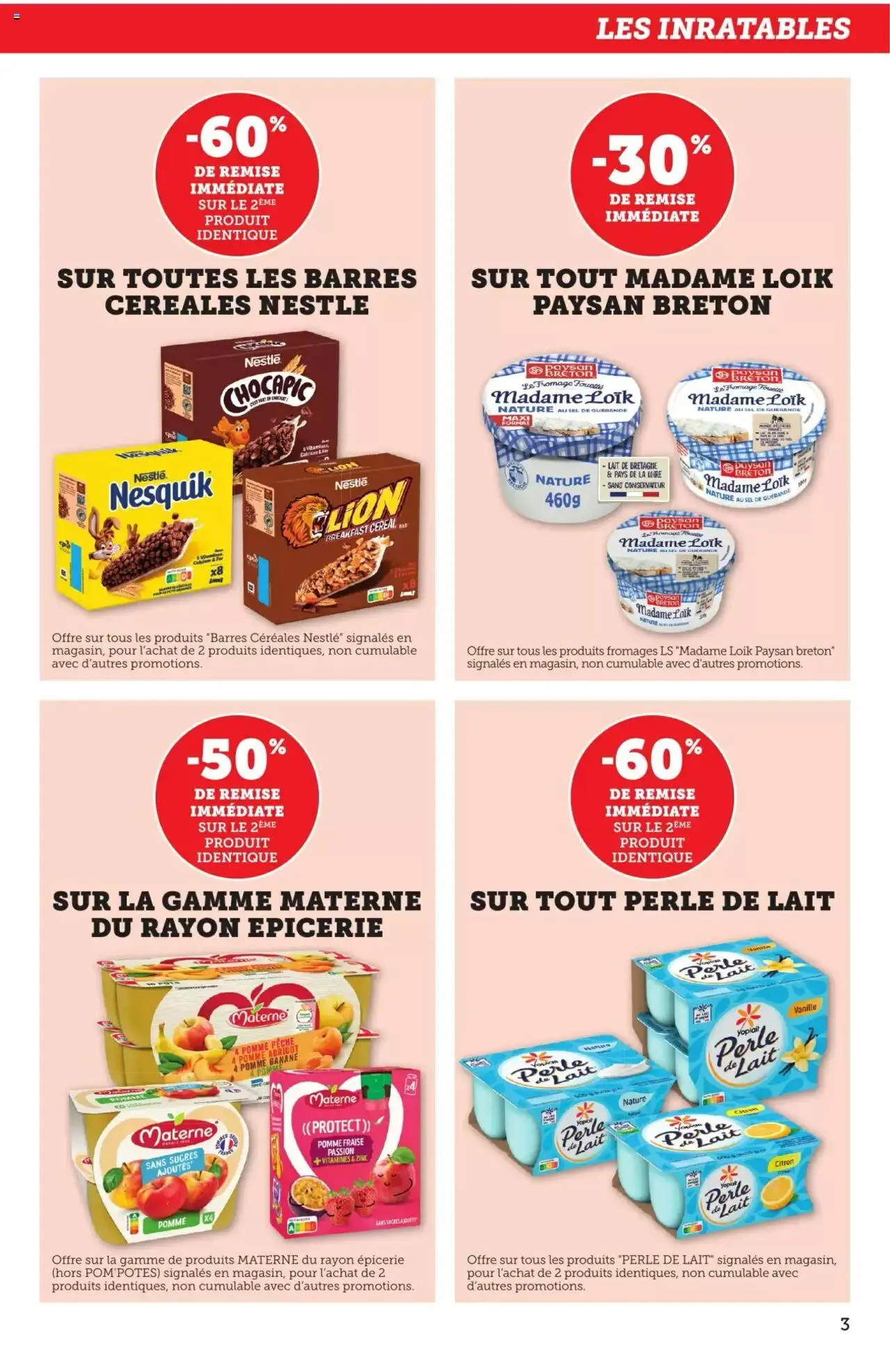  | Page: 3 | Produits: Pom'potes, Jouets, Lait, Céréales