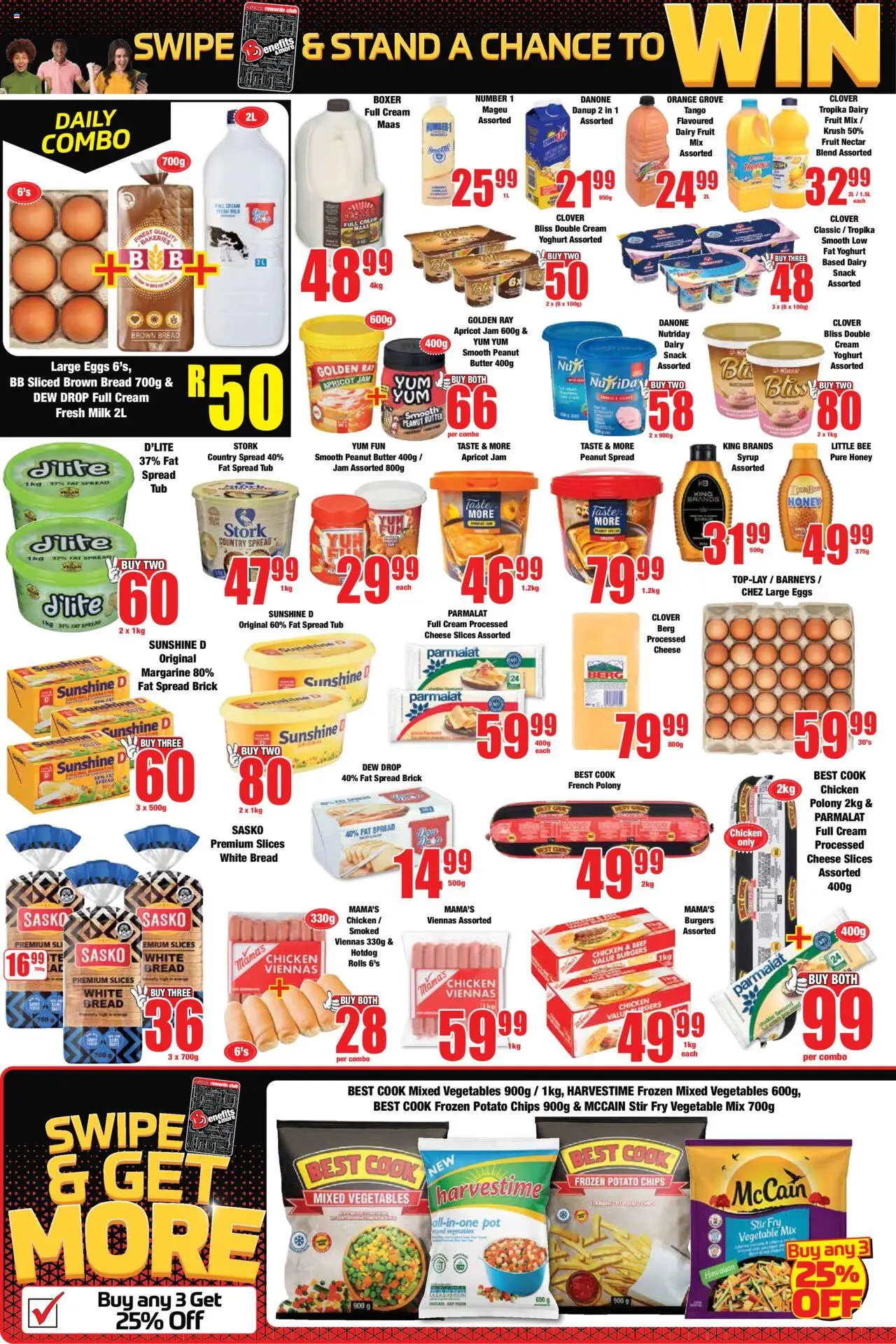 New Boxer catalogue – valid from 18.09.2025 | Page: 4 | Products: Beef, Chips, Vegetables, Fat spread