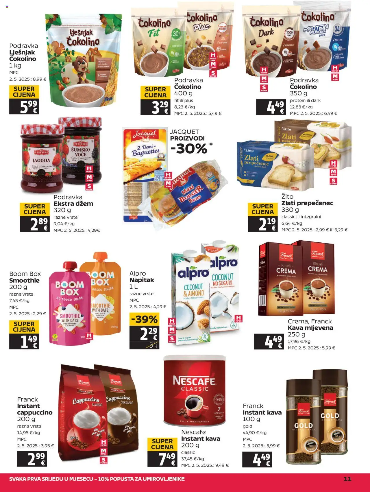 Tommy katalog | vrijedi od 31.07.2025 | Stranica: 11 | Proizvodi: Nescafe, Kava, Džem, Cappuccino