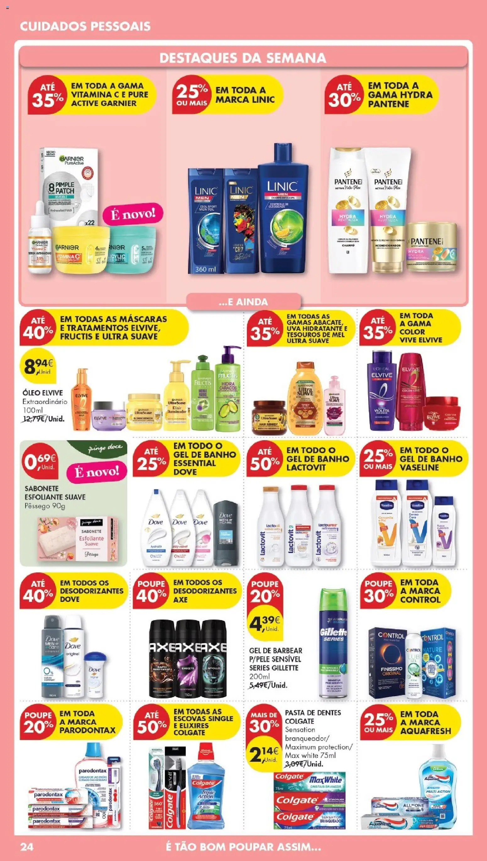 Pingo Doce Poupe Esta Semana Madeira │ válido de 07.04.2026 | Página: 24 | Produtos: Frango, Gel de banho, Sabonete, Mel