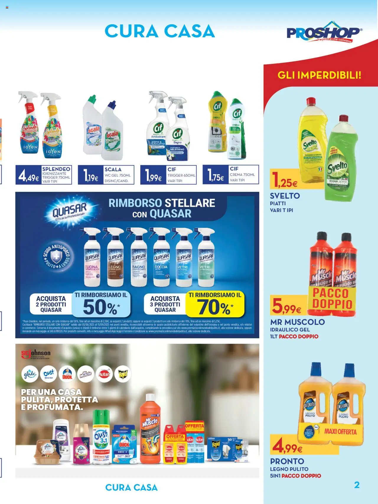 Volantino Proshop del 28.08.2025 | Pagina: 3 | Prodotti: Crema, Aceto, WC, Doccia