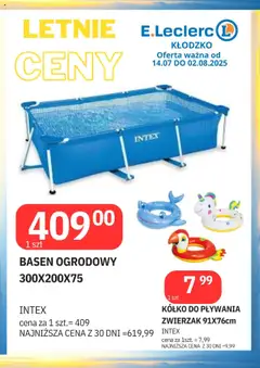 E.Leclerc Gazetka - Kłodzko od 14.07.2025 | Strona: 1 | Produkty: Basen