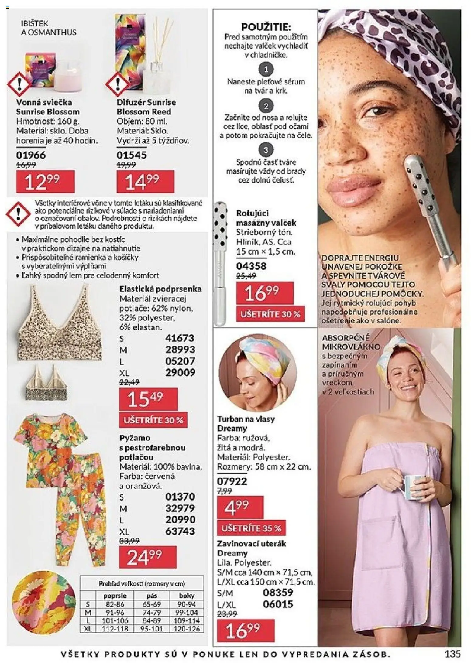 Nové Avon akcie – leták je platný od 01.04.2026 | Strana: 135 | Produkty: Difúzer, Podprsenka, Pyžamo