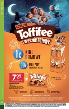 Pogląd oferty "Stokrotka Gazetka" - ważna od 29.01.2026 | Strona: 14 | Produkty: Stokrotka, Bombonierka, Toffifee, Kino domowe