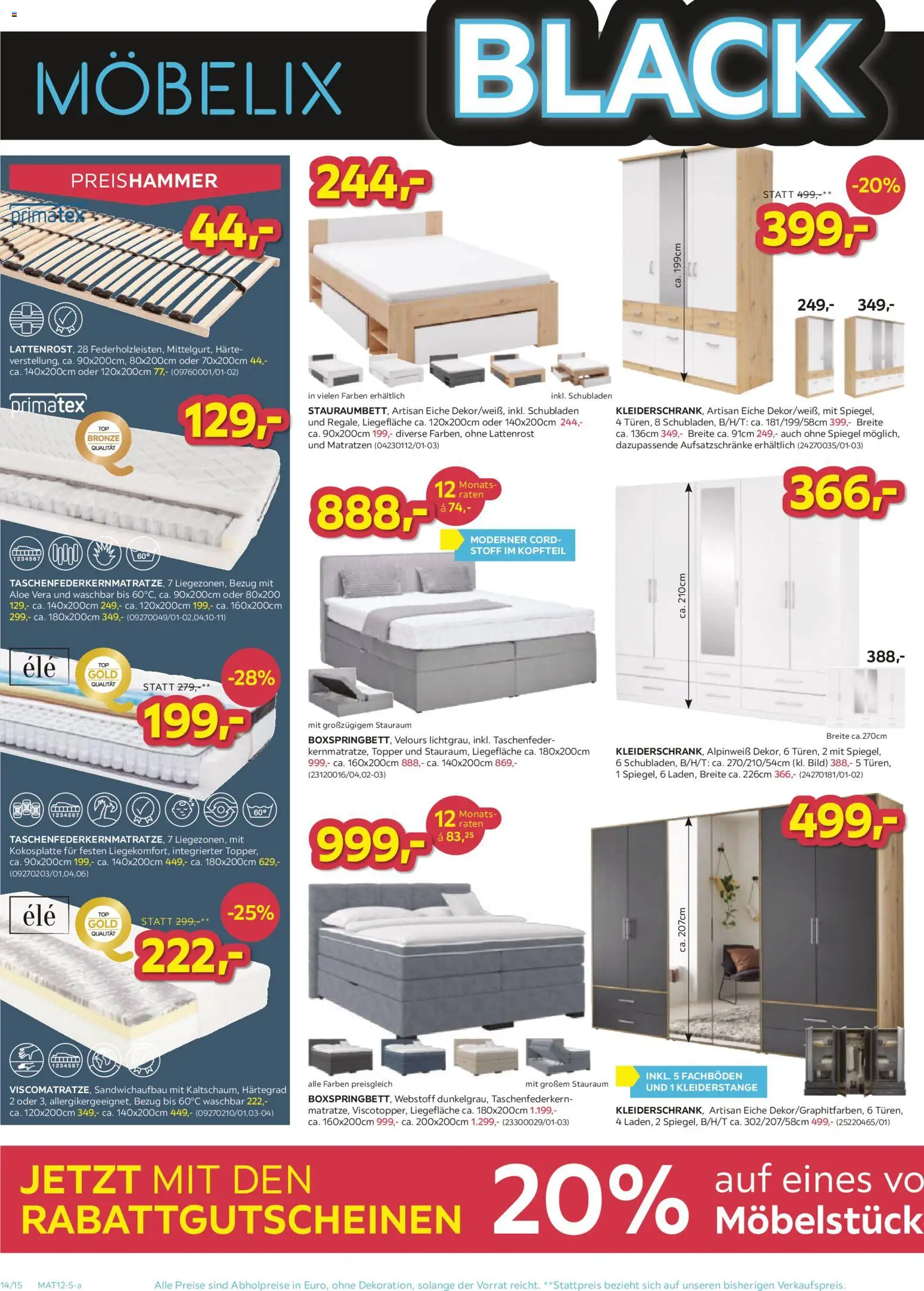 Möbelix - Black Friday gültig ab 24.11.2025 | Seite: 14 | Produkte: Lattenrost, Spiegel