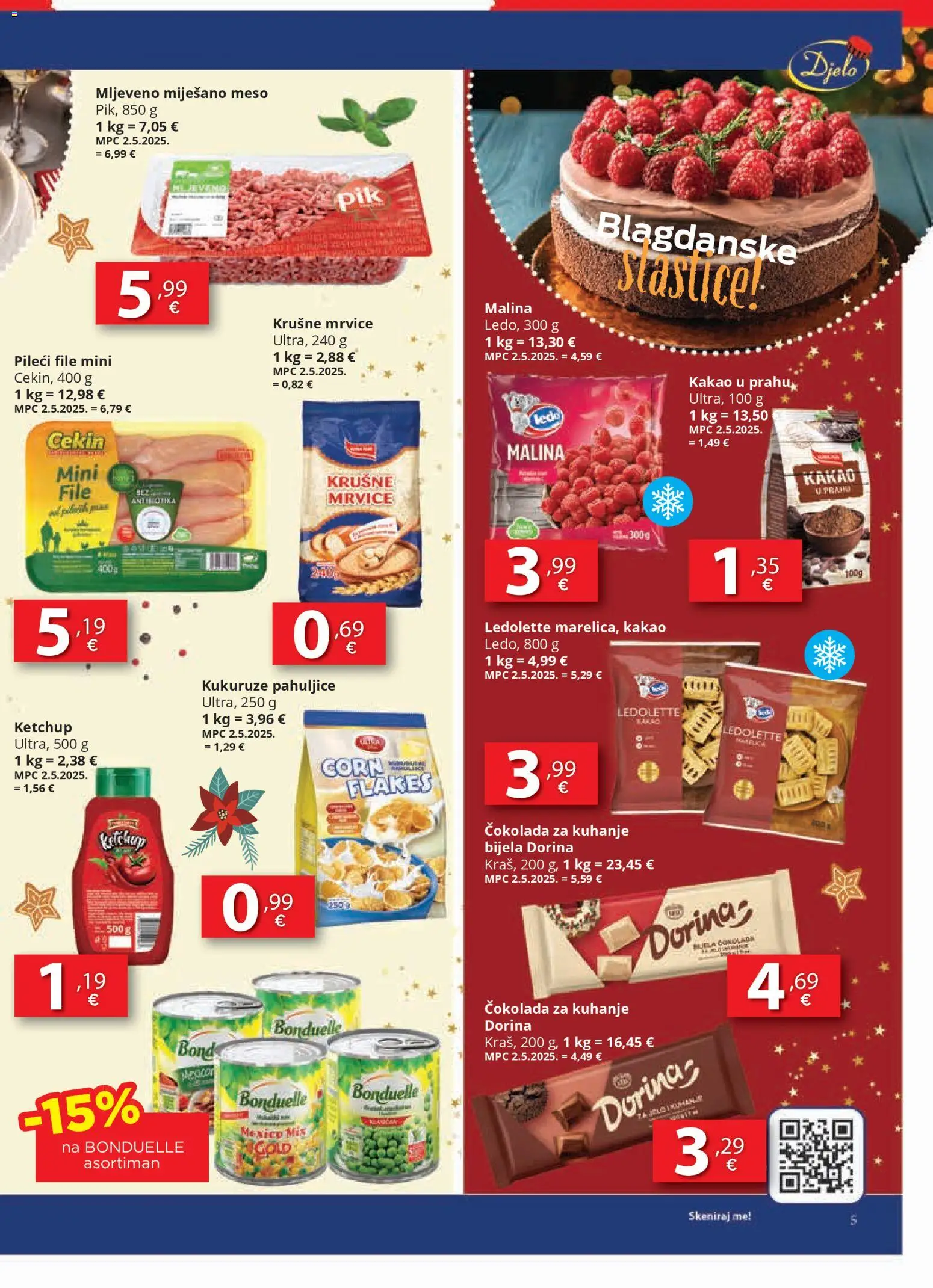 Djelo katalog | vrijedi od 10.12.2025 | Stranica: 5 | Proizvodi: Dorina, Krušne mrvice, Meso, Ledo