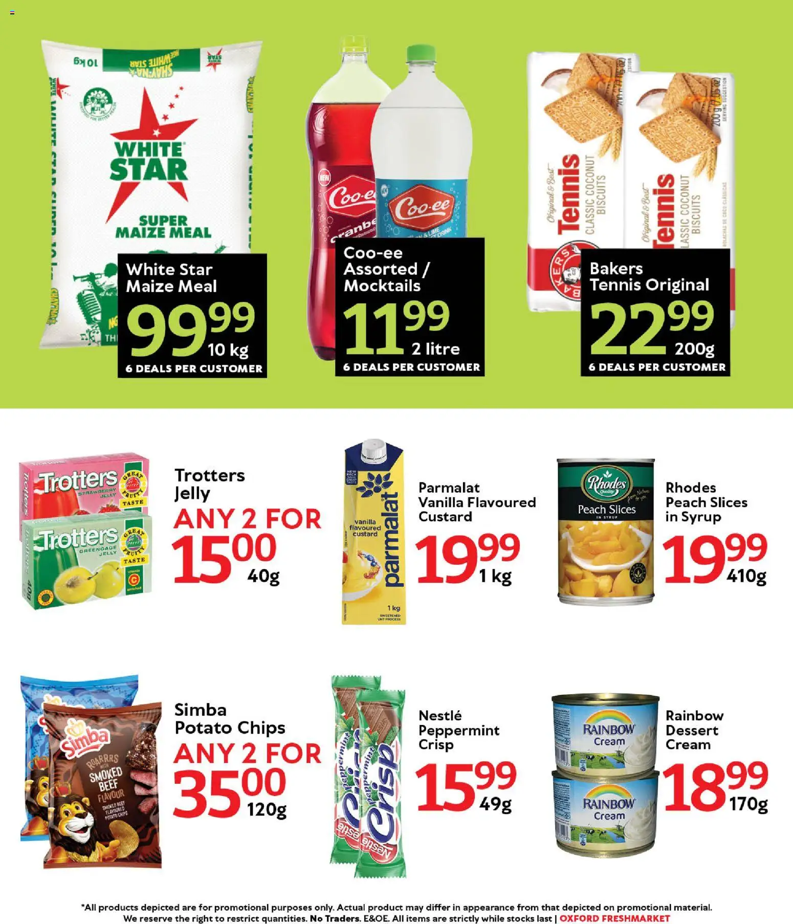 New Oxford Freshmarket catalogue – valid from 30.12.2025 | Page: 3 | Products: Biscuits, Beef, Cream, Peach