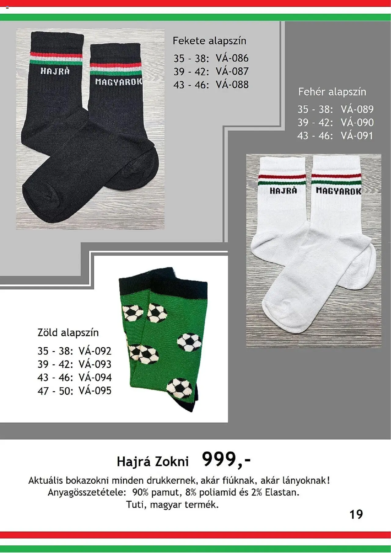 Betly akciós ujság - amely érvényes a következő dátumtól: 26.08.2025 | Oldal: 19 | Termékek: Bokazokni, Zokni