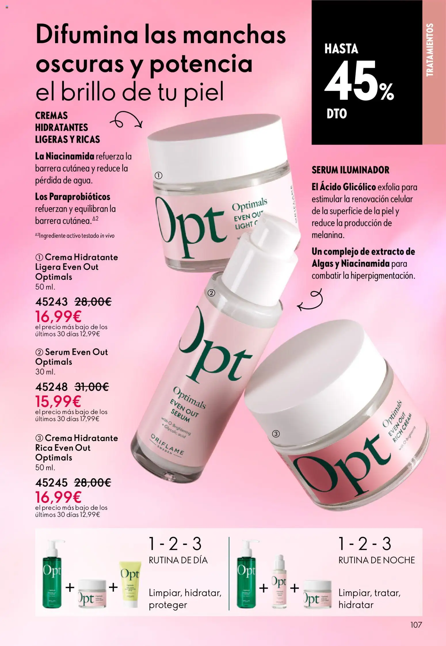 Oriflame - Catálogo Campaña 2 │ válido desde el 28.01.2026 | Página: 107 | Productos: Iluminador, Sérum, Crema, Crema hidratante