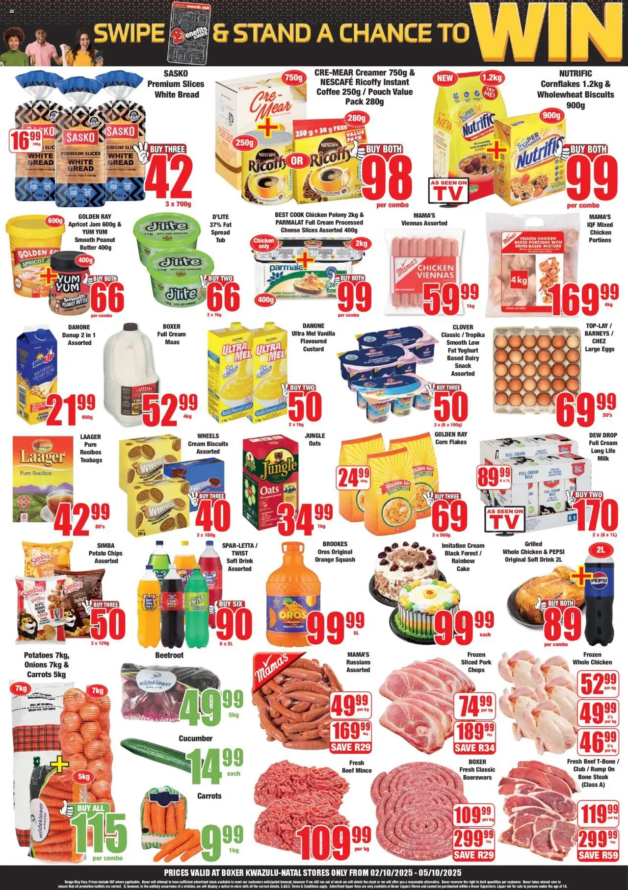 New Boxer catalogue – valid from 02.10.2025 | Page: 2 | Products: Corn, Eggs, Carrots, Cream