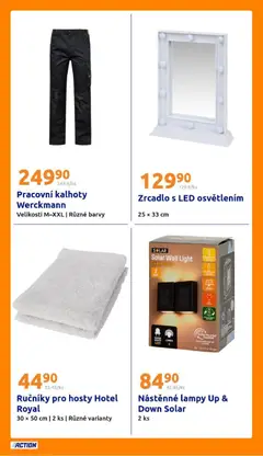 Náhled letáku Action leták od 04.03.2026 | Strana: 26 | Produkty: Kalhoty, Ručníky, Barvy, LED