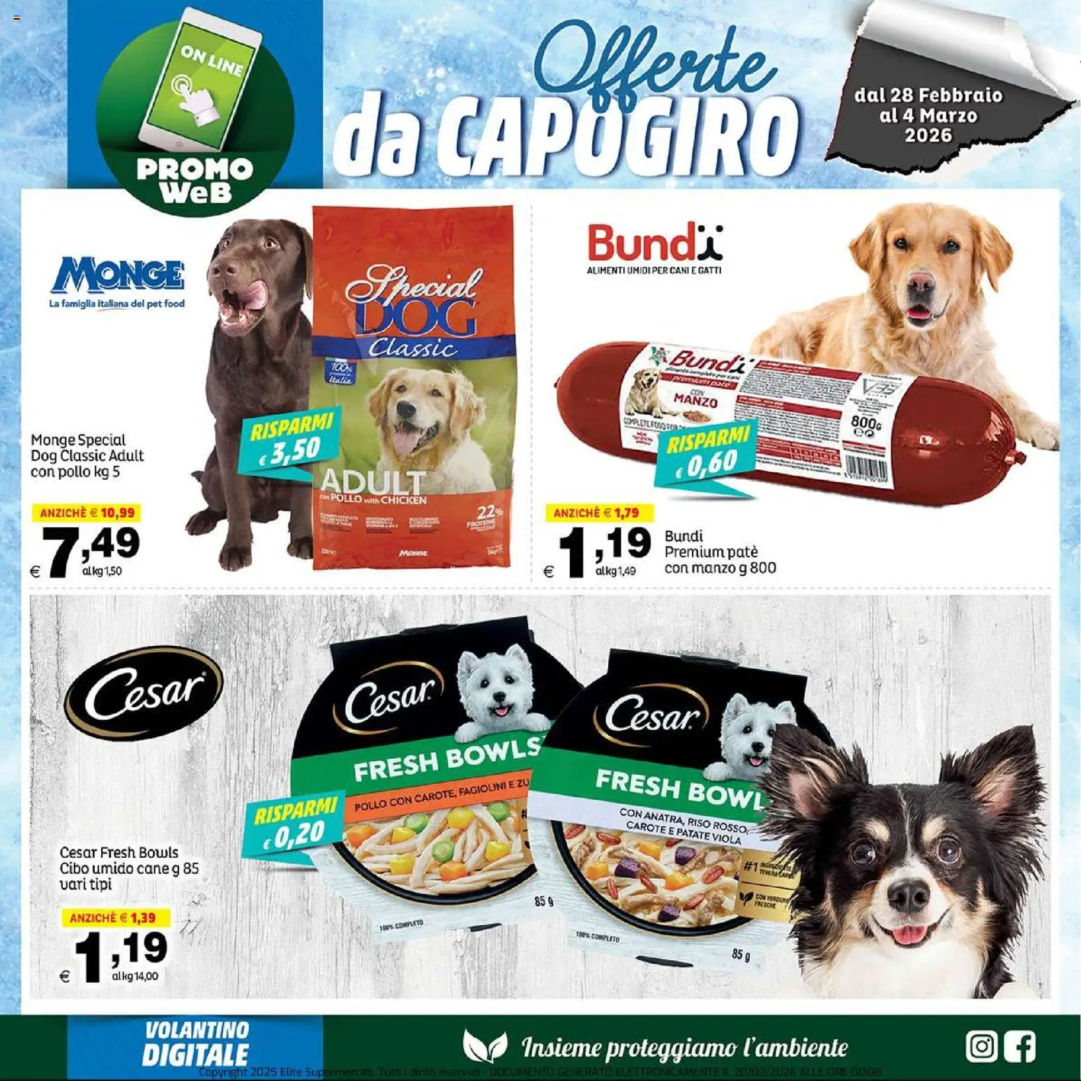 Volantino Elite Supermercati del 28.02.2026 | Pagina: 9 | Prodotti: Pollo, Manzo, Patate, Verdure