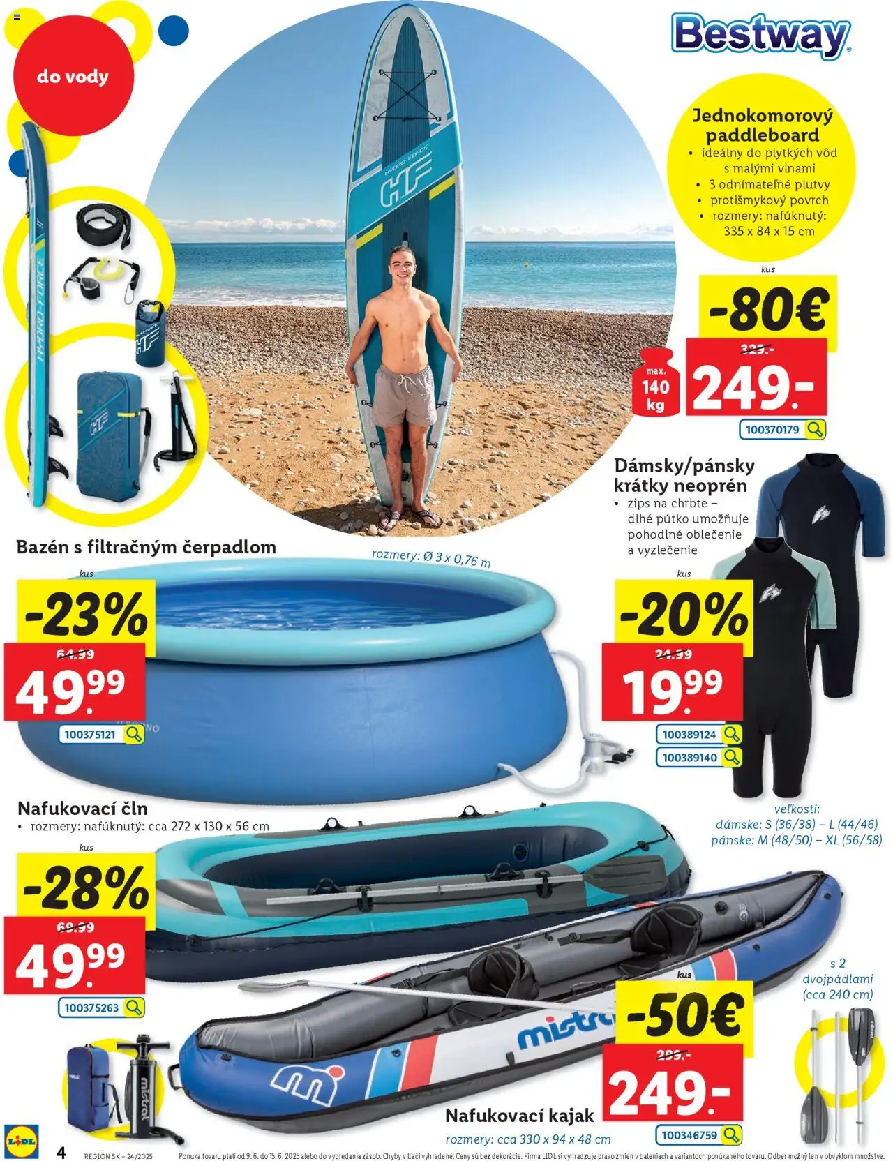 Lidl online magazín │ platný od 09.06.2025 | Strana: 4 | Produkty: Bazén, Paddleboard