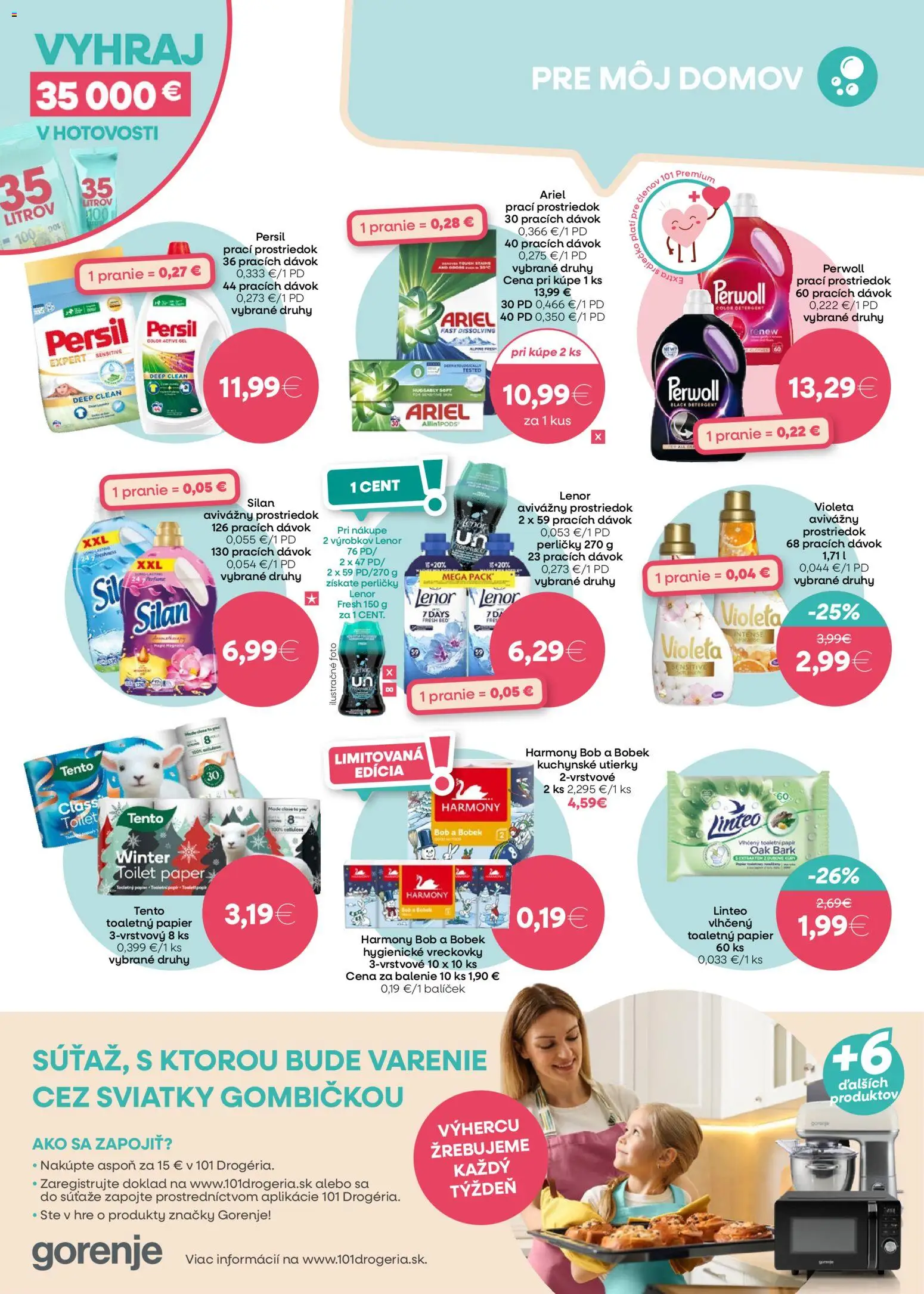 Nové 101 drogerie akcie – leták je platný od 19.11.2025 | Strana: 11 | Produkty: Persil, Perwoll, Ariel, Lenor