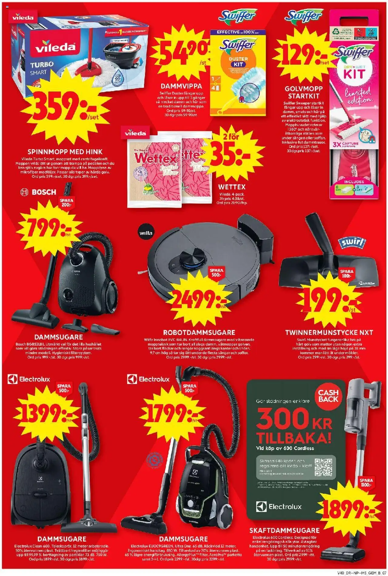 ICA Maxi reklamblad aktuell från 29.09.2025 | Sida: 11 | Produkter: Dammsugare, Dammvippa, Golvmopp, Skaftdammsugare