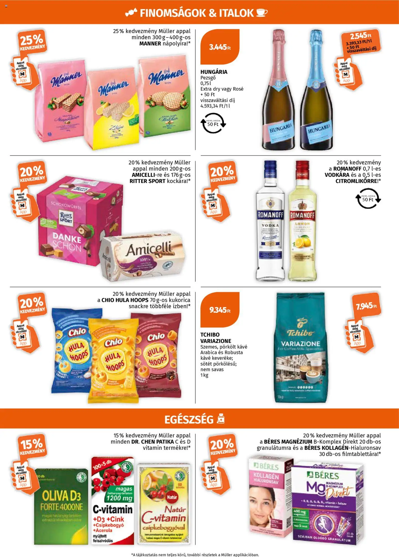 Müller akciós ujság - amely érvényes a következő dátumtól: 30.03.2026 | Oldal: 7 | Termékek: Pezsgő, Kollagén, Kávé, Vodka