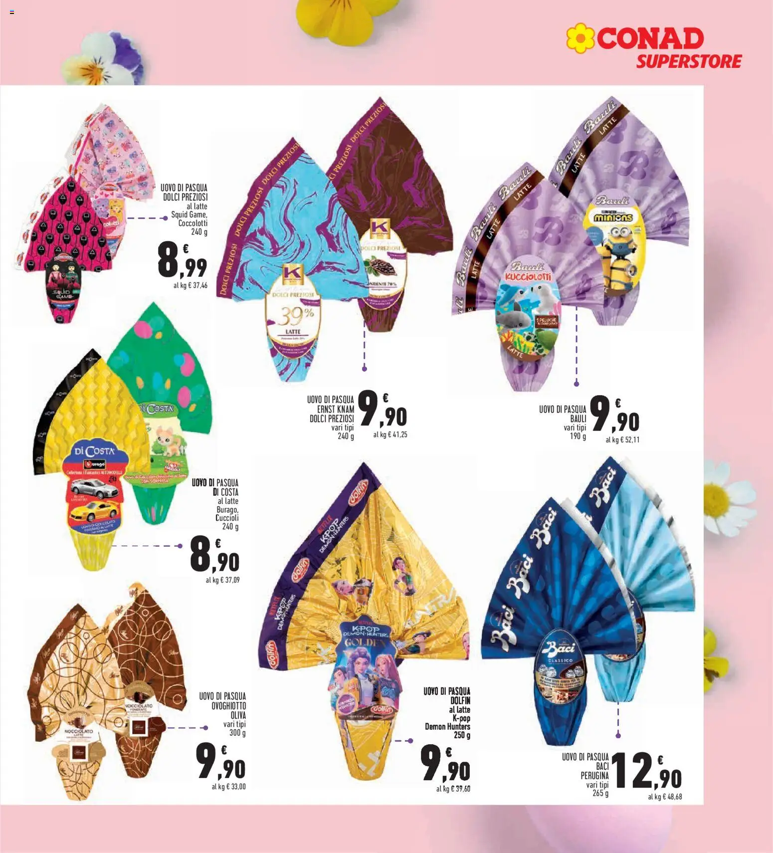 Volantino Conad del 26.03.2026 | Pagina: 3 | Prodotti: Peluche, Latte, Uovo di pasqua