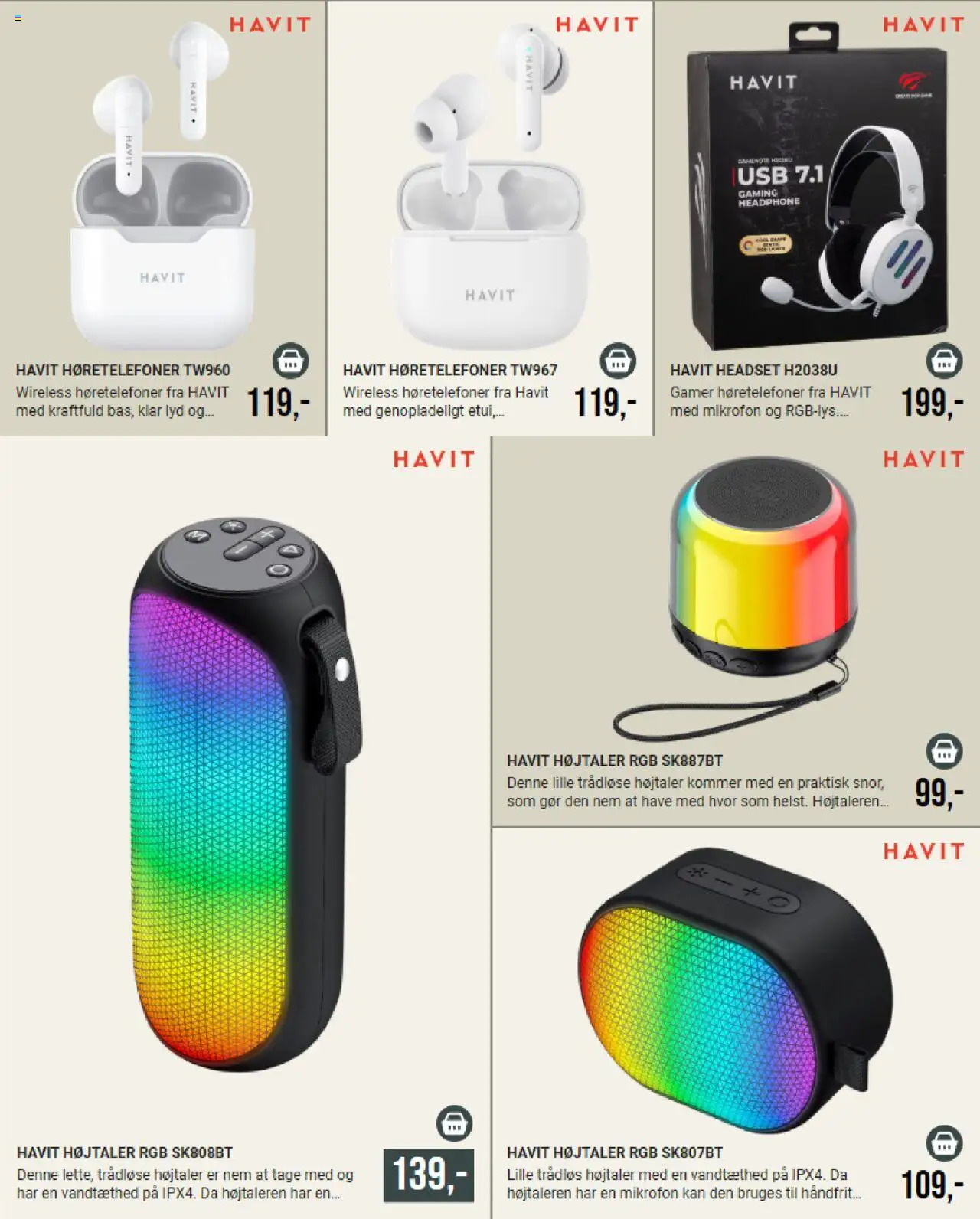 Harald Nyborg tilbudsavis – gyldig fra 01.10.2025 | Side: 17 | Produkter: USB, Lyd, Høretelefoner, Søm